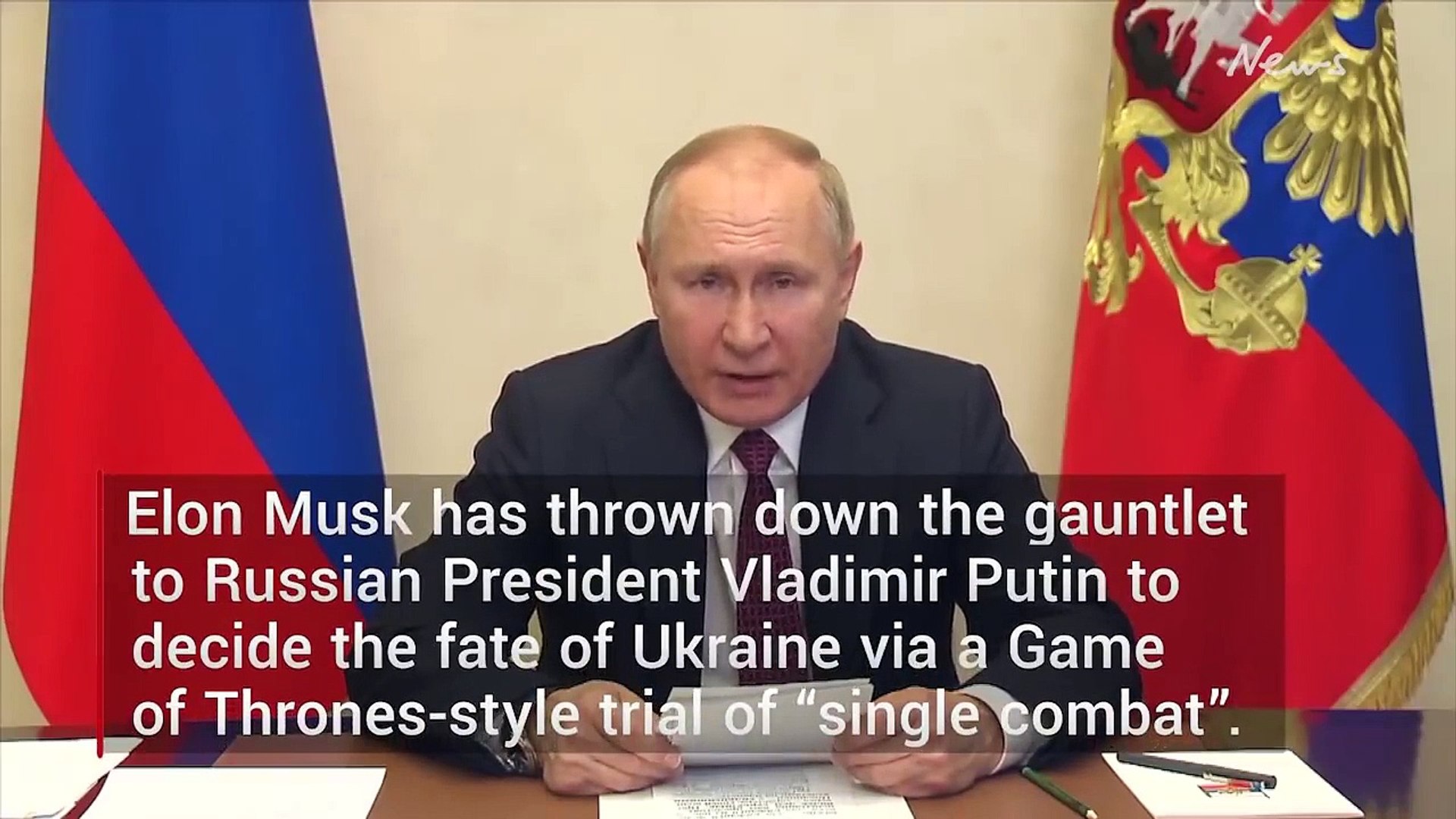 ⁣Elon Musk’s incredible challenge for Ukraine I hereby challenge Vladimir Putin to single combat