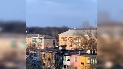 Russian Air force flying low over Makiivka. _ Ukraine War26