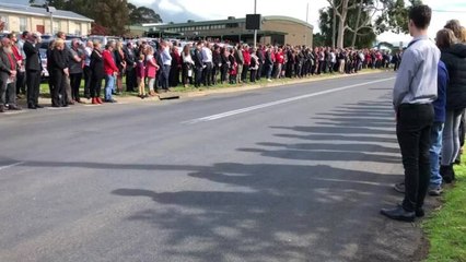 Warrnambool Standard - Funeral procession in Timboon