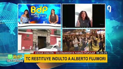 Cecilia Chacón sobre indulto a Fujimori: "Es momento que esté con su familia en sus últimos años"