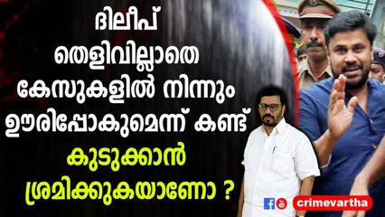 ദിലീപ് തെളിവില്ലാതെ കേസുകളിൽ നിന്നും ഊരിപ്പോകുമെന്ന് കണ്ട് കുടുക്കാൻ ശ്രമിക്കുകയാണോ