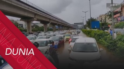 Hujan lebat sebabkan banjir teruk di pinggir bandar New Delhi