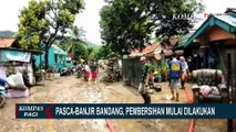 Korban Banjir Bandang di Banyumas Mulai Bersihkan Rumah dan Jalan