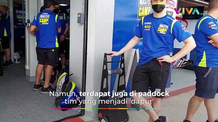 Intip Kesibukan Tim MotoGP di Paddock Mandalika