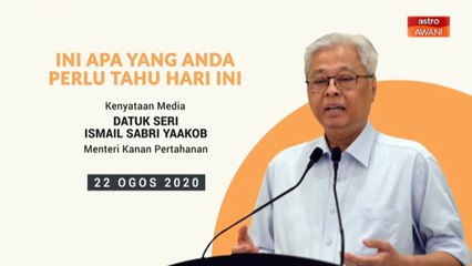 5 perkara penting kenyataan media harian PKPP - 22 Ogos 2020