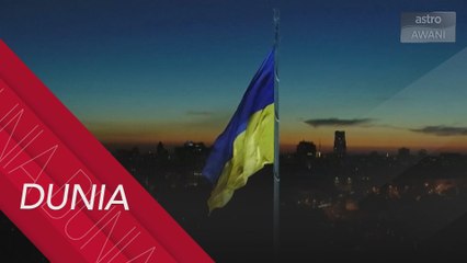 Ukraine naikkan bendera terbesar sempena sambutan Hari Bendera Kebangsaan