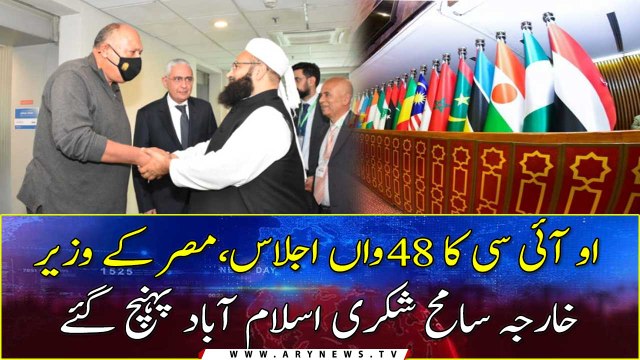 OIC moot: Egyptian foreign minister arrives in Islamabad