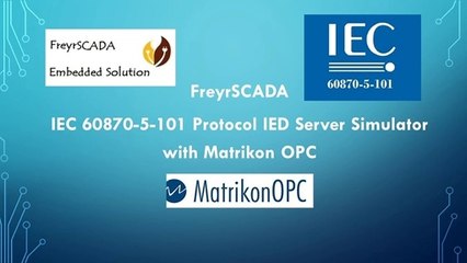 IEC 60870-5-101  Protocol Server RTU IED Relay Simulator With IEC 101 Matrikon OPC - Unbalanced Mode