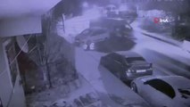 Son dakika haberi | Buz tutan yolda art arda meydana gelen 3 kaza kamerada