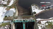 Rekor yağışın ardından Alibeyköy Barajı çöple doldu