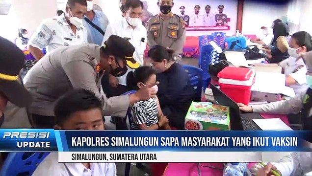 Kapolres Simalungun Tinjau Gebyar Vaksinasi Presisi Di Tanah Jawa