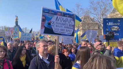 مظاهرات في فرنسا تضامنا مع أوكرانيا