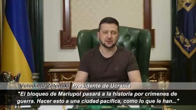 Zelenski afirma que el asedio ruso a Mariupol es un terror que será recordado en los siglos venideros