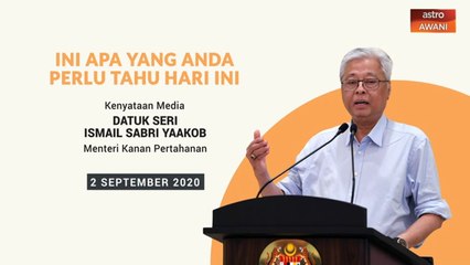5 perkara penting kenyataan media harian PKPP - 02 September 2020