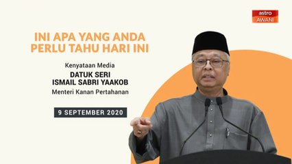 5 perkara penting kenyataan media harian PKPP - 09 September 2020