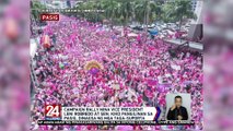 Campaign rally nina Vice President Leni Robredo at Sen. Kiko Pangilinan sa Pasig, dinagsa ng mga taga-suporta | 24 Oras