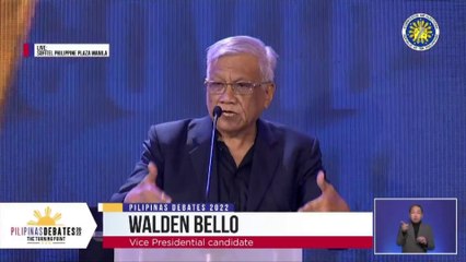 Walden Bello blasts Sara Duterte and Bongbong Marcos for Comelec debate absences