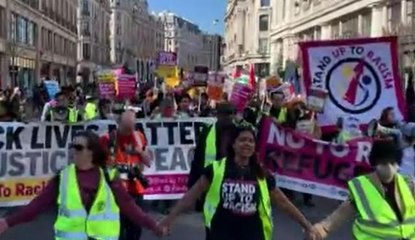 Londra'da ırkçılık karşıtı protesto