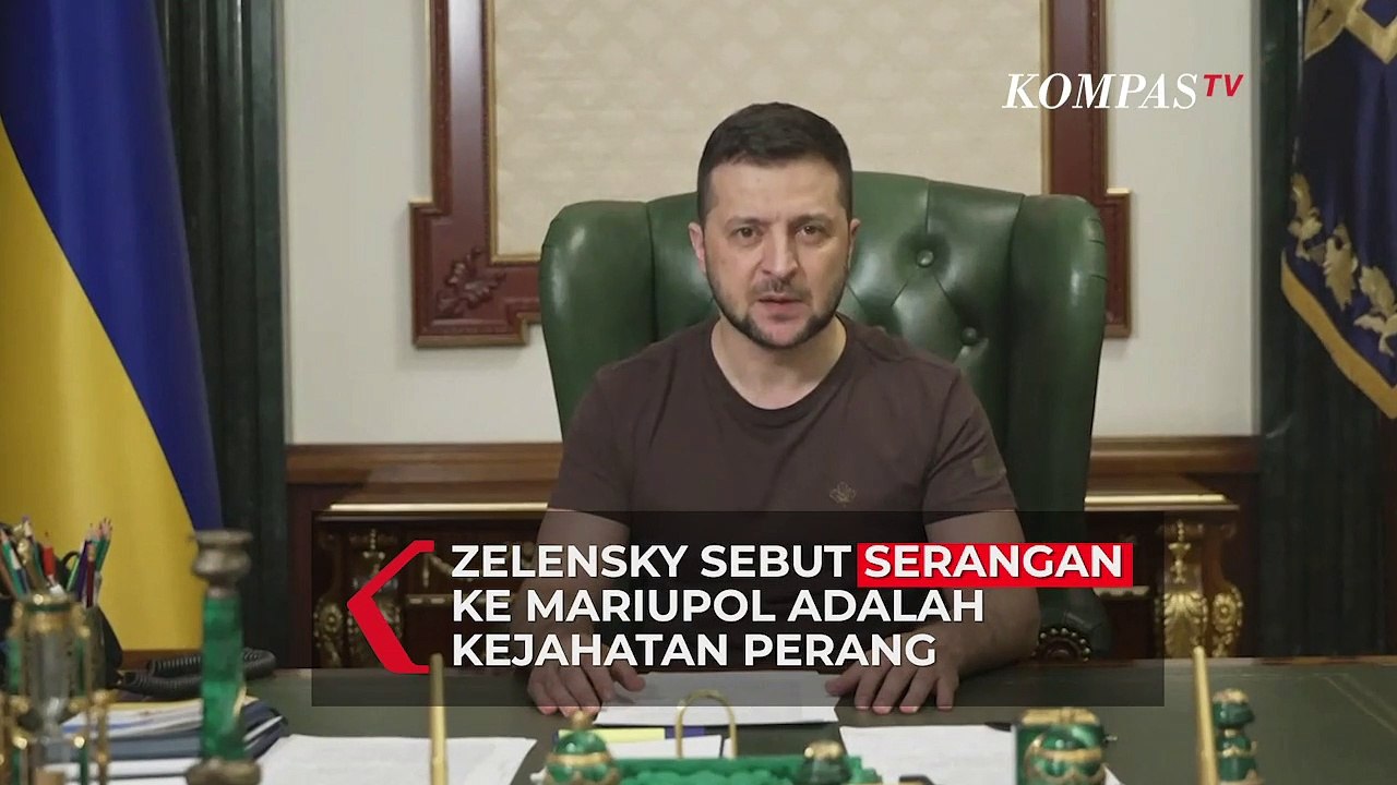 Presiden Zelensky Sebut Serangan Rusia ke Mariupol akan Tercatat Dalam Sejarah Kejahatan Perang