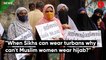 Muslim women of Chennai protest against the hijab ban in Karnataka college campuses