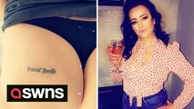 Woman is hunting for a man whose name she had tattooed on her bum ten years ago