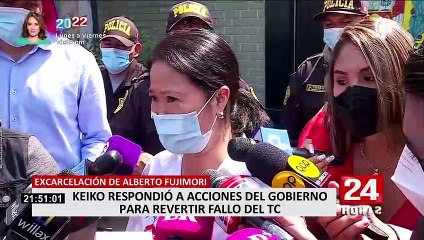 Keiko Fujimori fue al penal de Barbadillo para entregar pertenencias a su padre