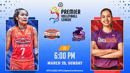 2022 PVL OPEN CONFERENCE | CHERY TIGGO CROSSOVERS vs CHOCO MUCHO FLYING TITANS | MARCH 20, 2022