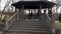 Kid attempts to ollie 6 stairs on skateboard and hits his head on ground