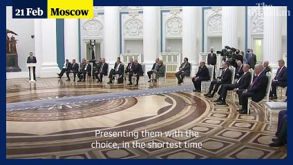 'Speak directly!' Putin has tense exchange with his chief spy