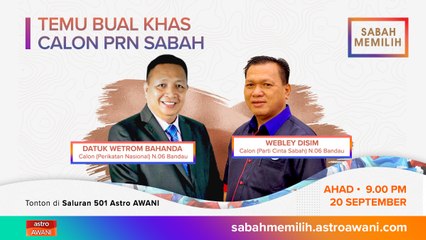 PRN Sabah: Temu bual khas bersama calon N.06 Bandau