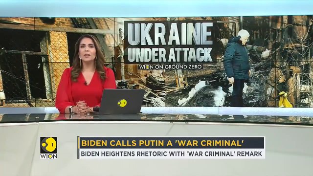 US President Joe Biden calls Russia's Vladimir Putin a 'war criminal' over Ukraine invasion WION
