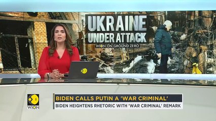 US President Joe Biden calls Russia's Vladimir Putin a 'war criminal' over Ukraine invasion  WION
