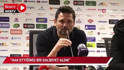 Erol Bulut: "Hak ettiğimiz bir galibiyet aldık"
