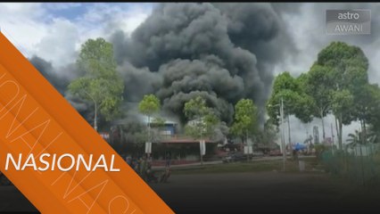 Kedai RM2 terbakar, 63 anggota bomba dikerah ke lokasi kejadian
