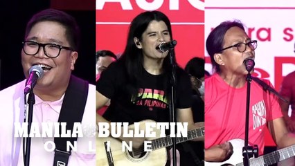 Local music artists perform at Leni-Kiko grand rally in Pasig City