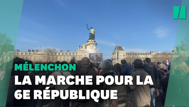 Dans la Marche pour la 6e République de Jean-Luc Mélenchon