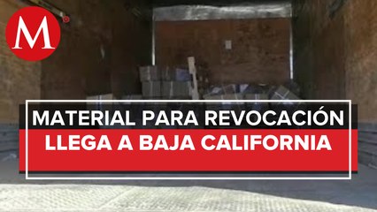 Baja California recibe paquetería para la Revocación de Mandato