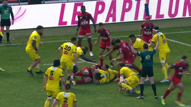TOP 14 - Essai de Eneriko BULIRUARUA (SR) - RC Toulon - Stade Rochelais - J15 - Saison 2021/2022