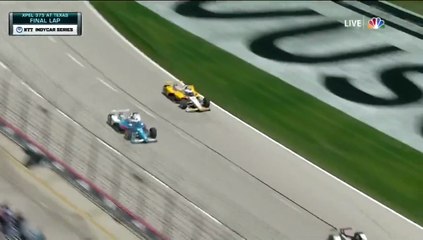 IndyCar Series 2022 Texas Race Insane Finish Mclaughlin vs Newgarden 0.069