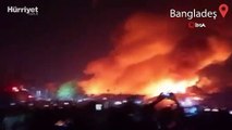 Bangladeş’te bir mahallede çıkan yangında yaklaşık 400 ev kül oldu