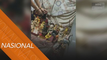 Lelaki ditahan curi patung berhala, 82 buah ditemui di rumah suspek