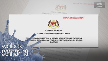 PKPDB Sabah: Institusi pendidikan di Sabah beroperasi seperti biasa - KPM