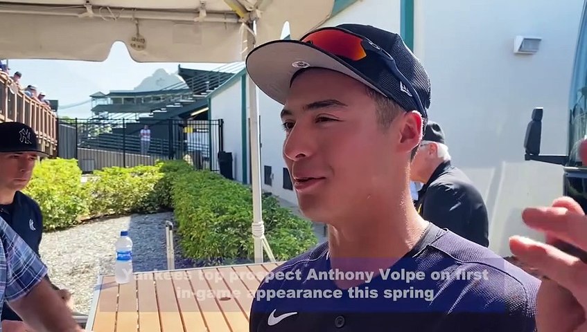 Yankees Top Prospect Anthony Volpe on Spring Training Debut