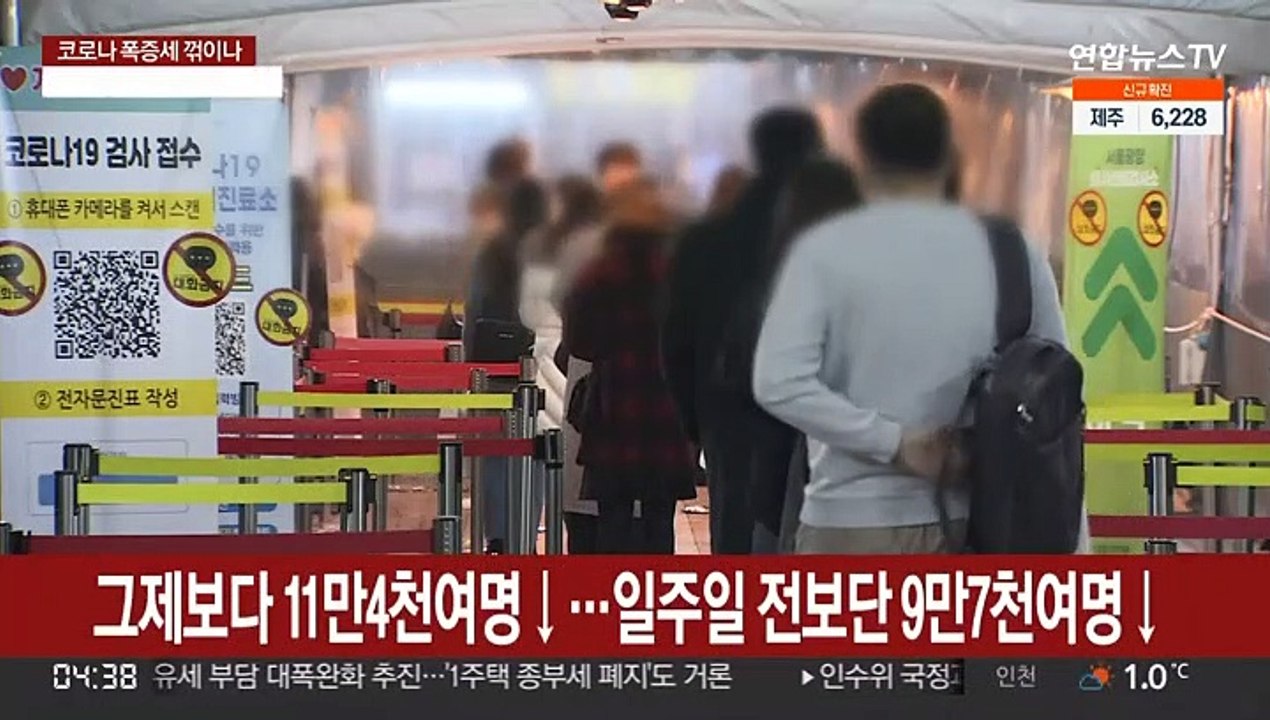 어젯밤 9시까지 20만명대 확진…이번주 '감소세' 분수령