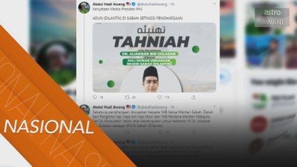 ADUN lantikan Sabah: Bukti kesungguhan Pas di Sabah