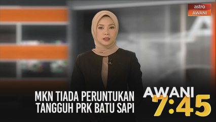 AWANI 7:45 [16/09/2020] - Rakyat penat layan ahli politik | MKN tiada peruntukan tangguh PRK Batu Sapi