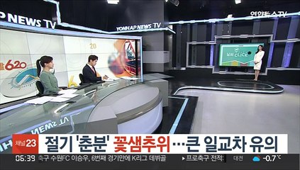 [날씨클릭] 절기 '춘분' 꽃샘추위…큰 일교차 유의
