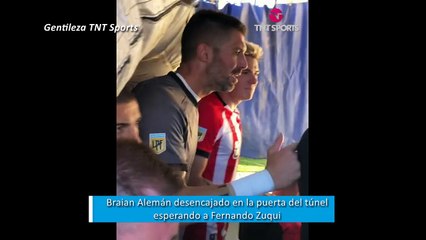 Braian Aleman lo esperó en el túnel a Fernando Zuqui: "Si lo agarro lo mato"