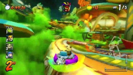 Drive-Thru Danger Mirror Mode Nintendo Switch Gameplay - Crash Team Racing Nitro-Fueled