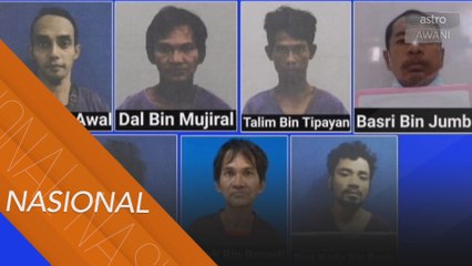 Polis buru tujuh PATI larikan diri dari Pusat Tahanan Sementara (PTS)